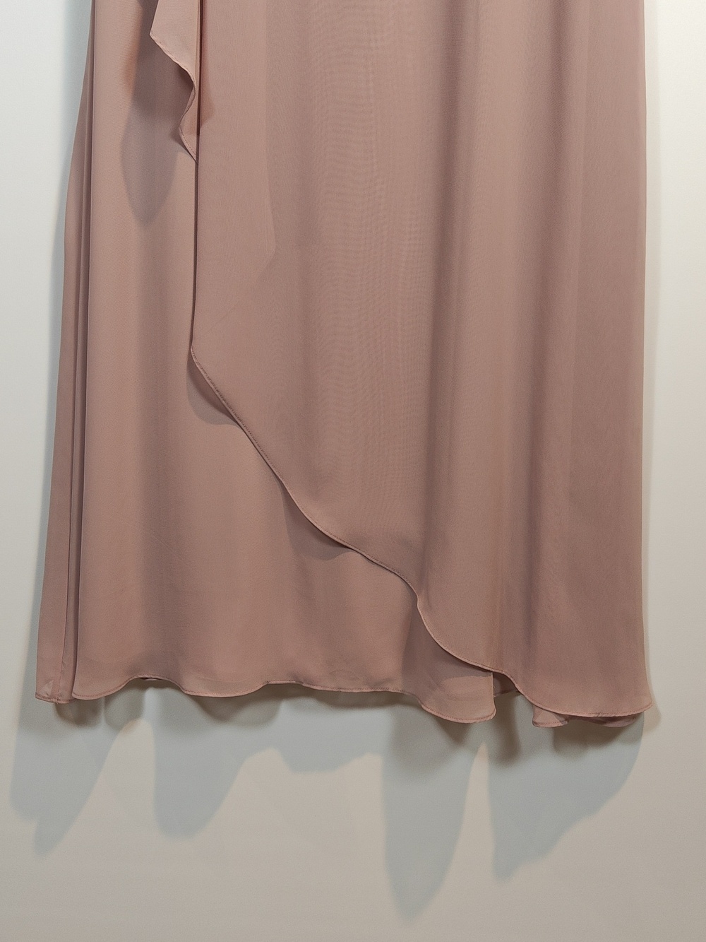 ALEX EVENINGS Womens Long Lace Top Dress with Empire Waist In Rose Size 6 - Picture 9 of 16